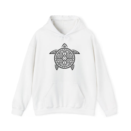 Abstract Turtle Hooded Sweatshirt