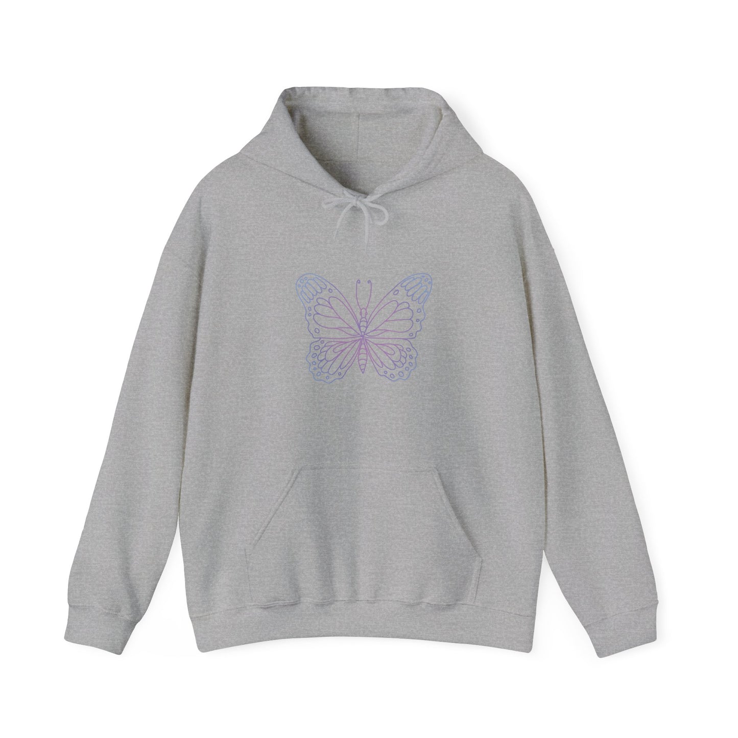 Colorful Butterfly Hooded Sweatshirt