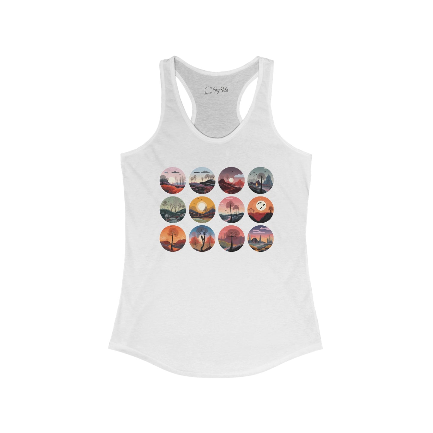 Landscapes Set Racerback Tank