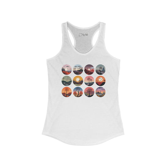 Landscapes Set Racerback Tank