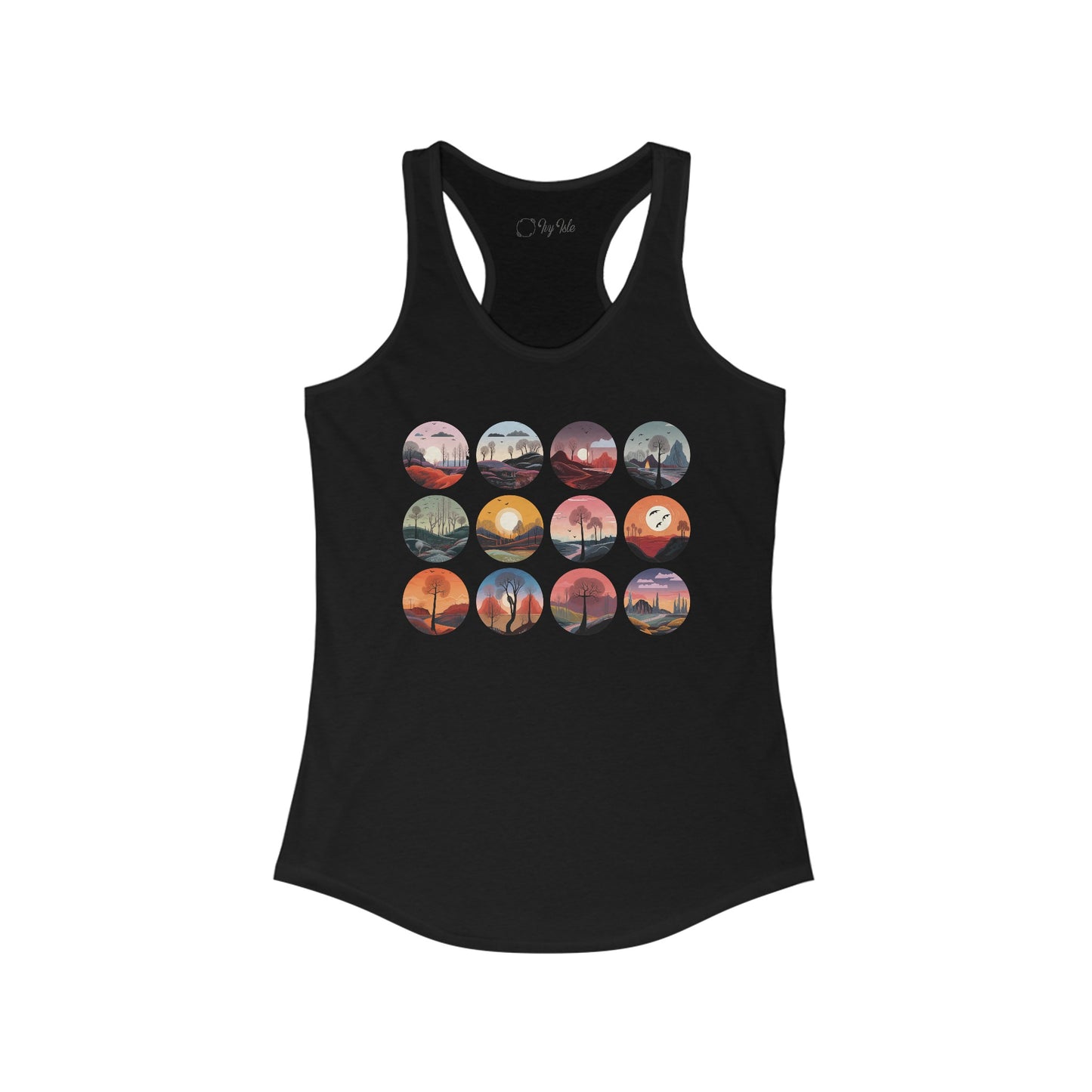 Landscapes Set Racerback Tank