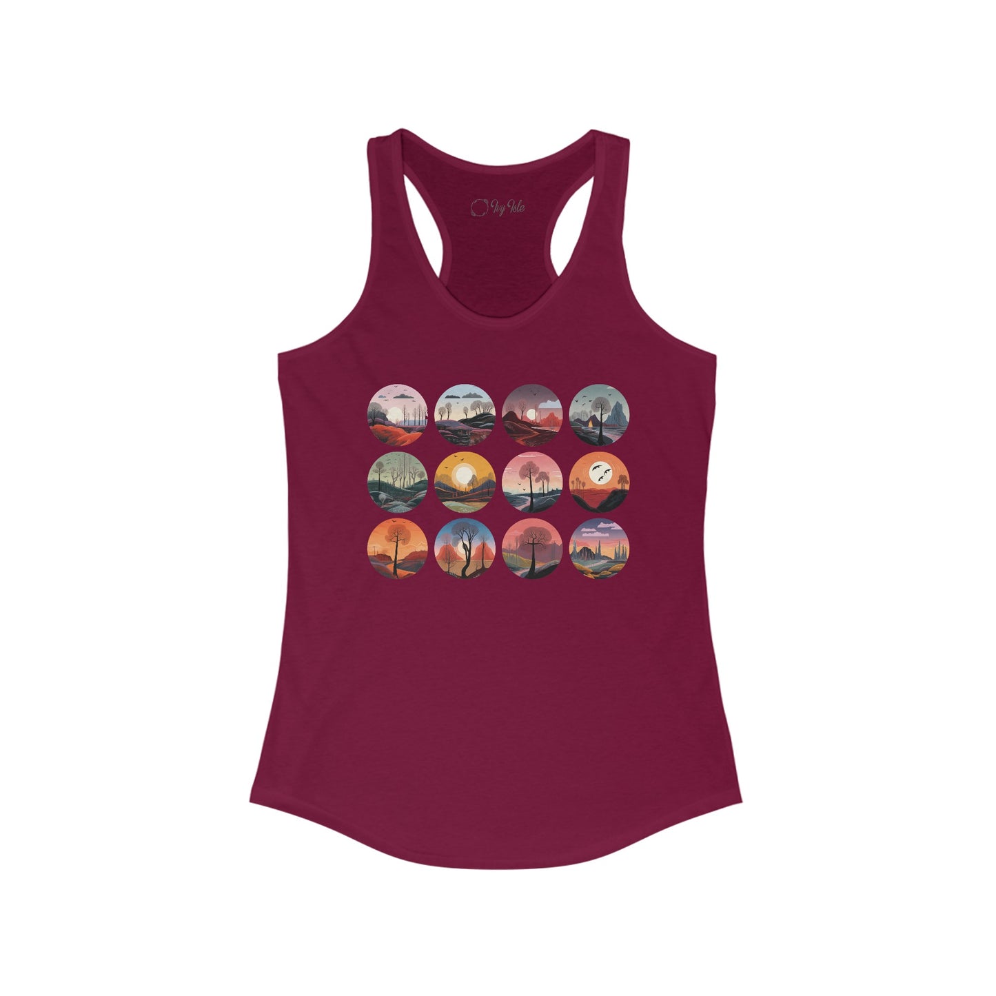 Landscapes Set Racerback Tank