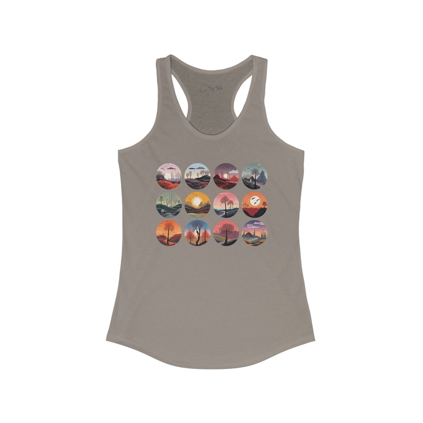 Landscapes Set Racerback Tank