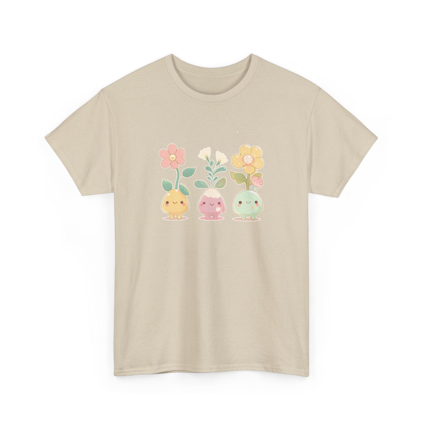 Cute Flower Set Short Sleeve Tee