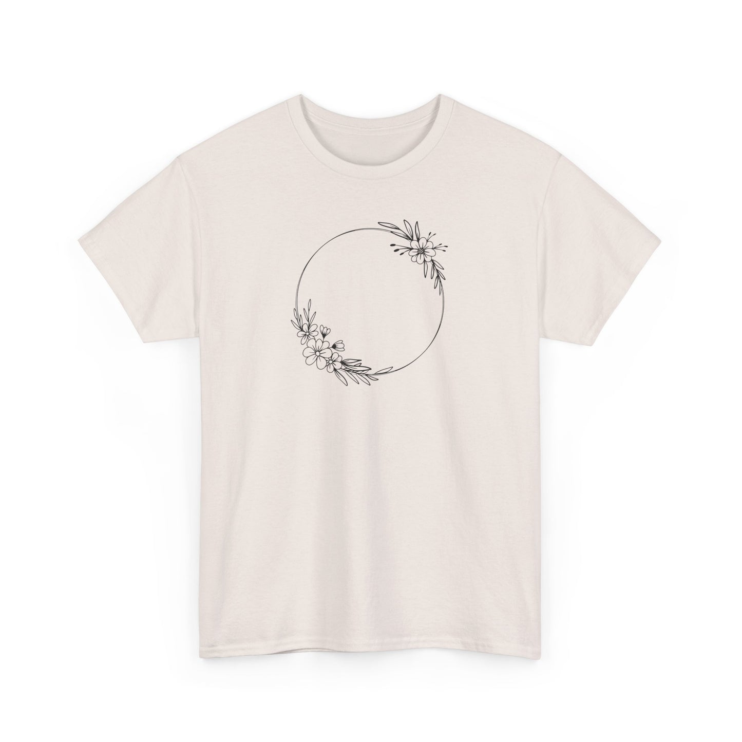 Double Floral Circle Short Sleeve Tee