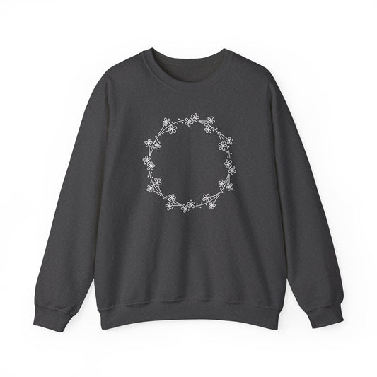 Small Flowers Circle Sweatshirt