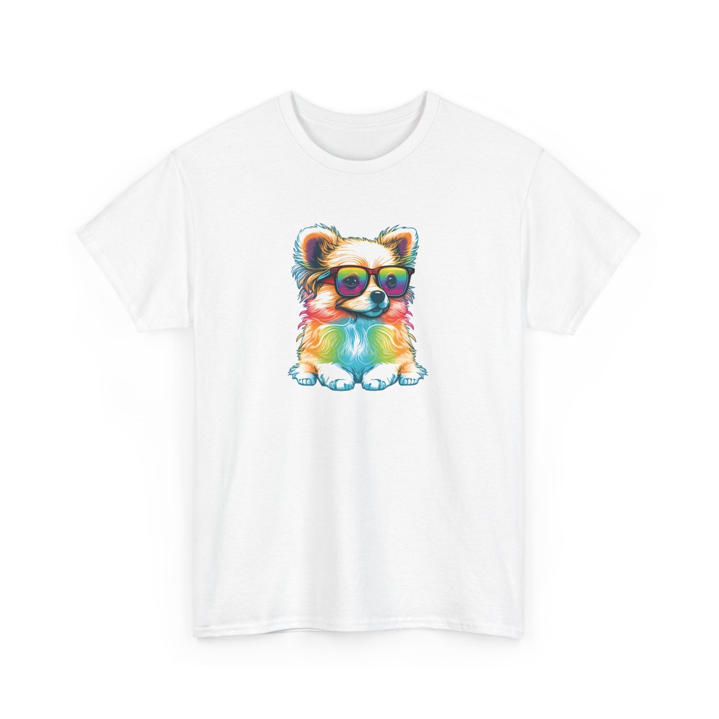 Dog with Sunglasses Short Sleeve Tee 004