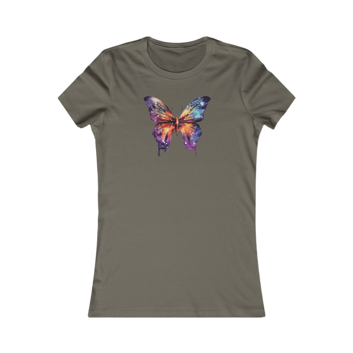 Galaxy Butterfly Fitted Tee
