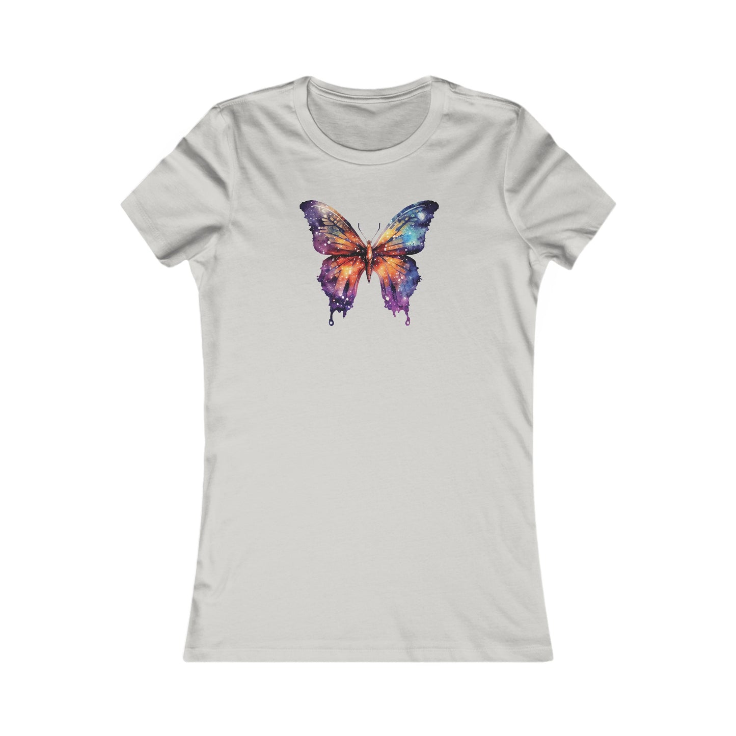 Galaxy Butterfly Fitted Tee