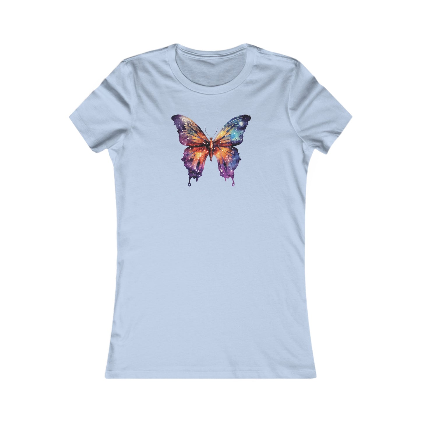 Galaxy Butterfly Fitted Tee