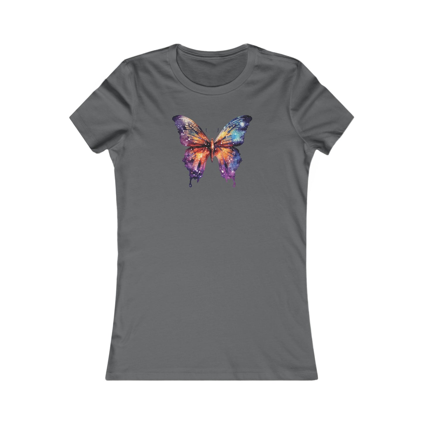 Galaxy Butterfly Fitted Tee