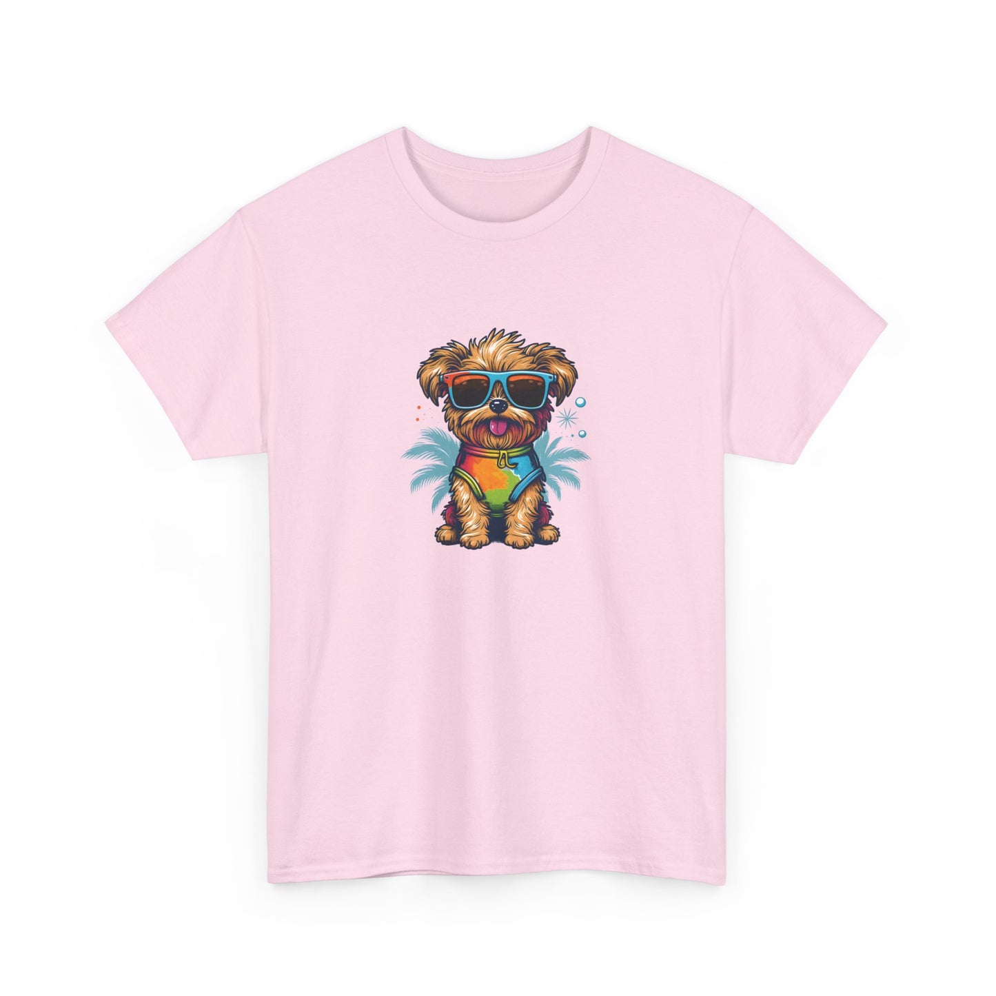 Dog with Sunglasses Short Sleeve Tee 001