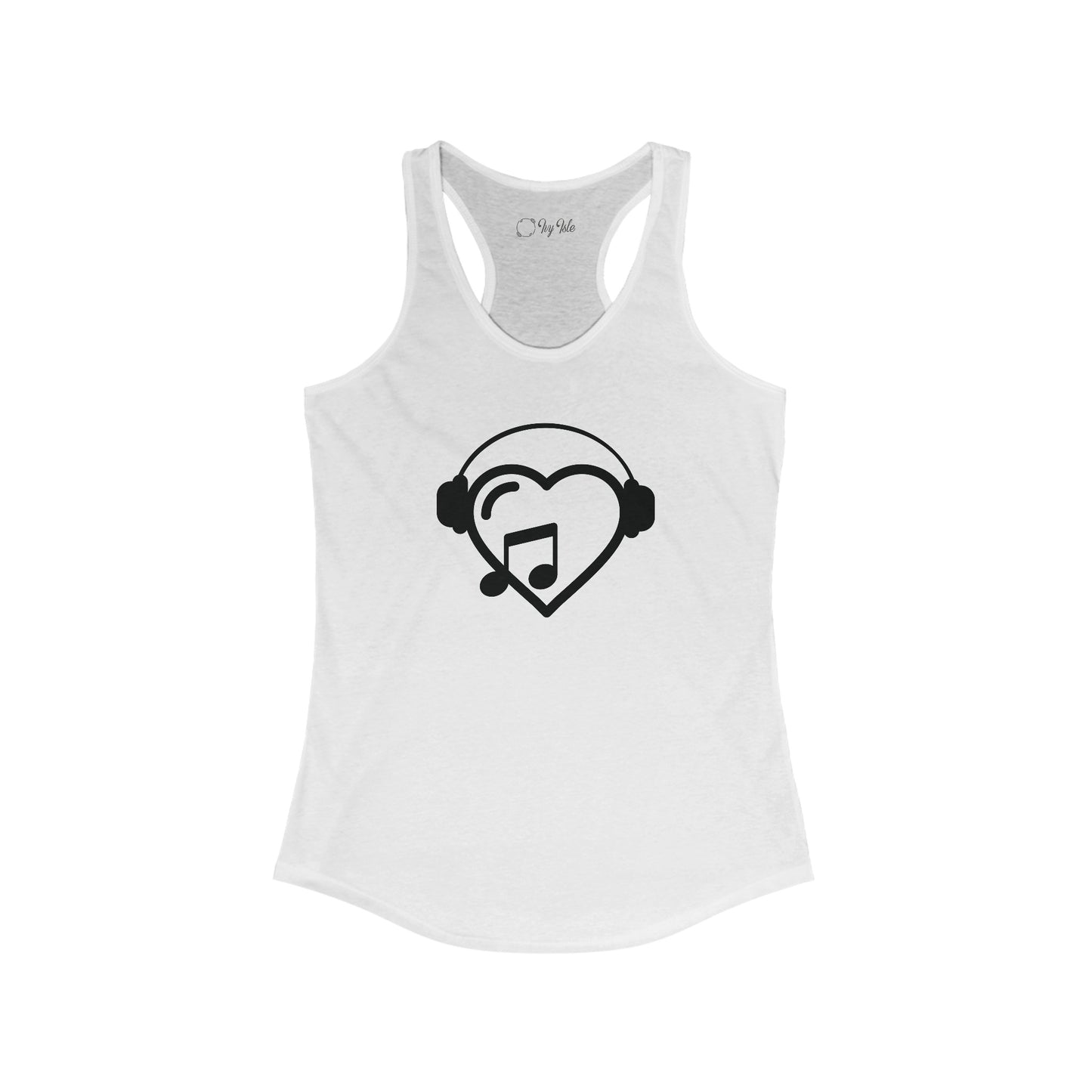 Music Heart Racerback Tank