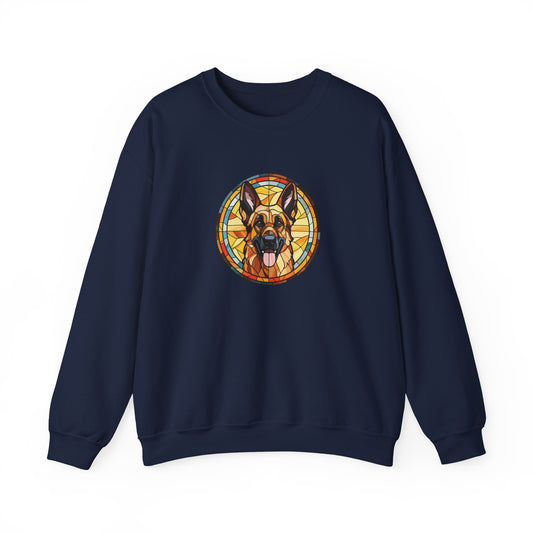 Stained Glass German Shepherd Sweatshirt