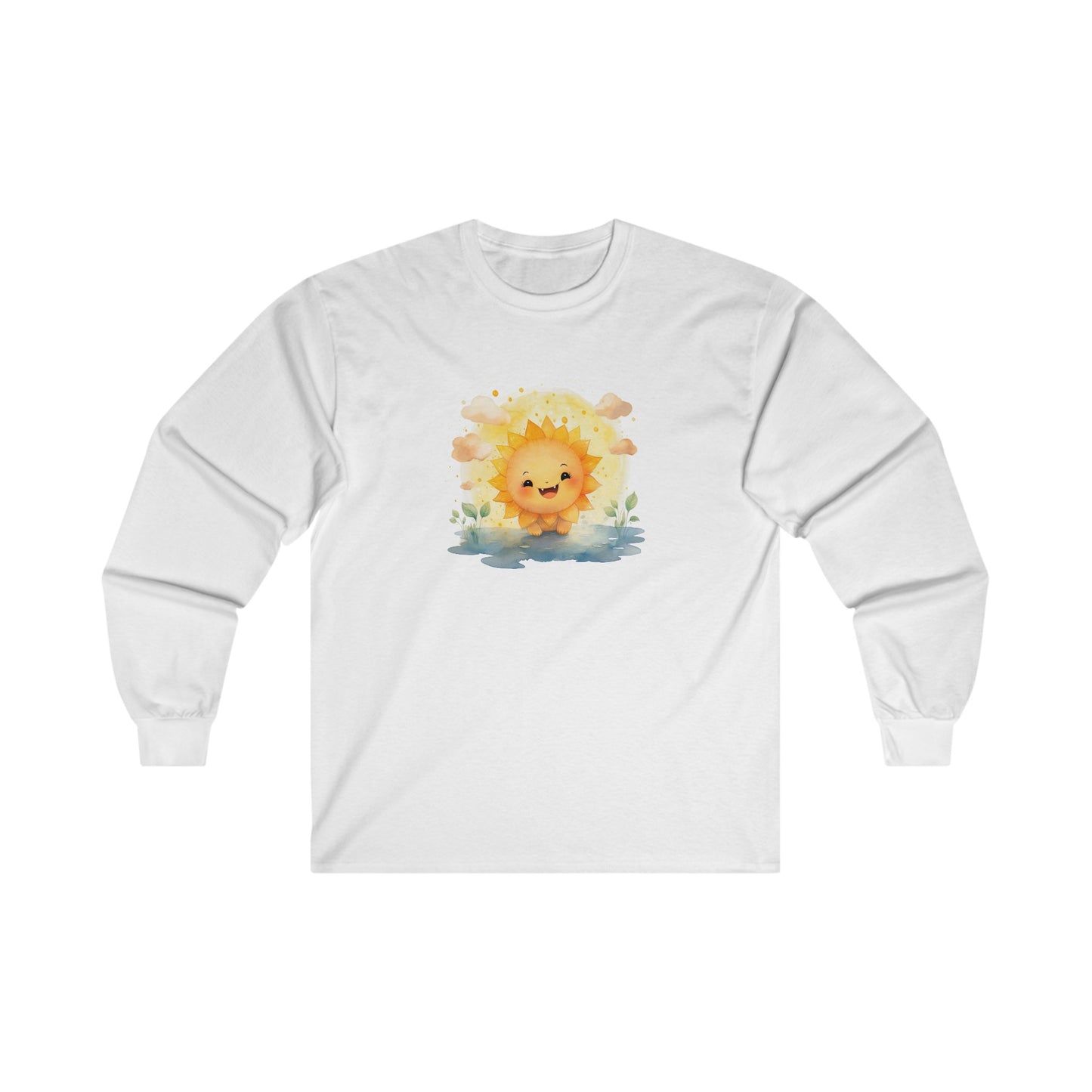 Cute Watercolor Sun Long Sleeve Tee