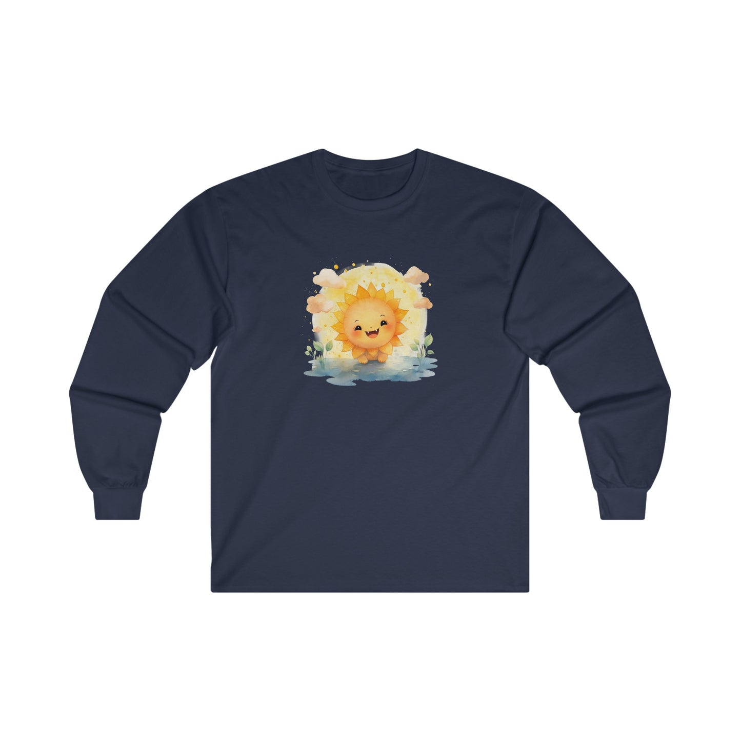 Cute Watercolor Sun Long Sleeve Tee