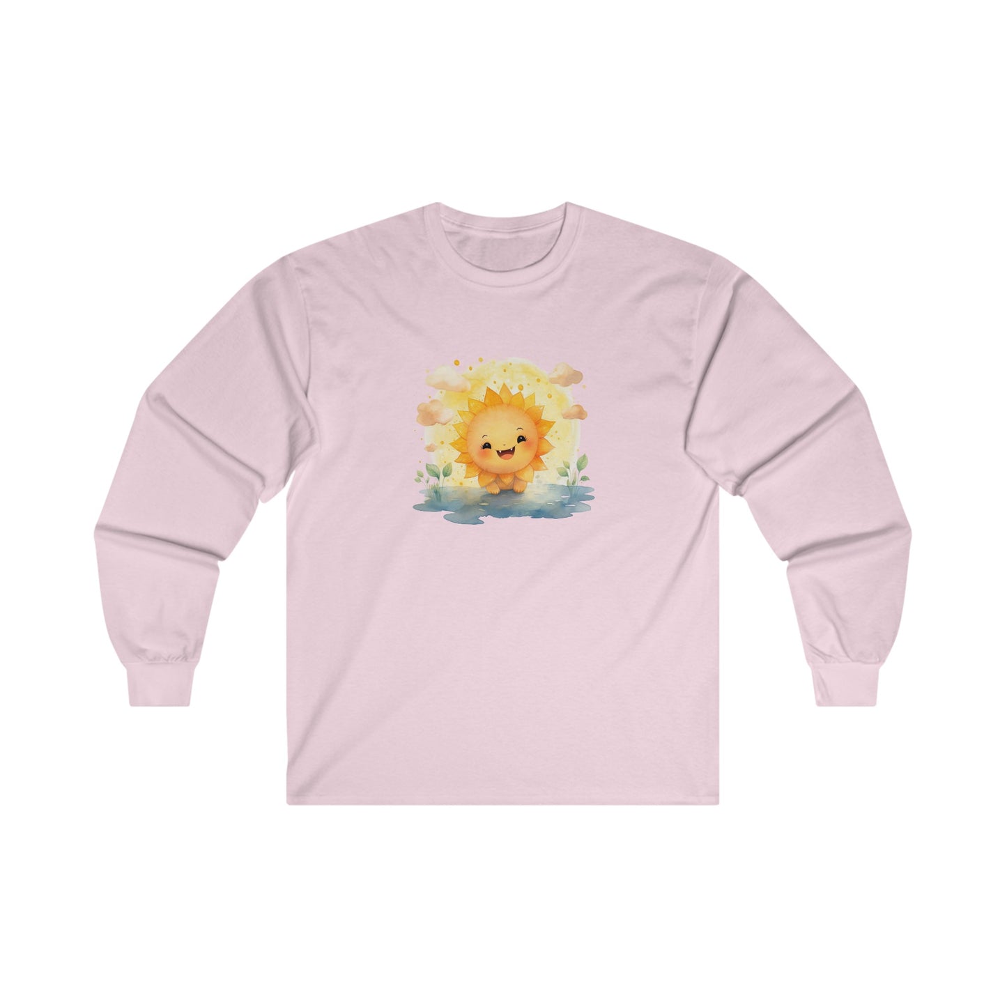 Cute Watercolor Sun Long Sleeve Tee