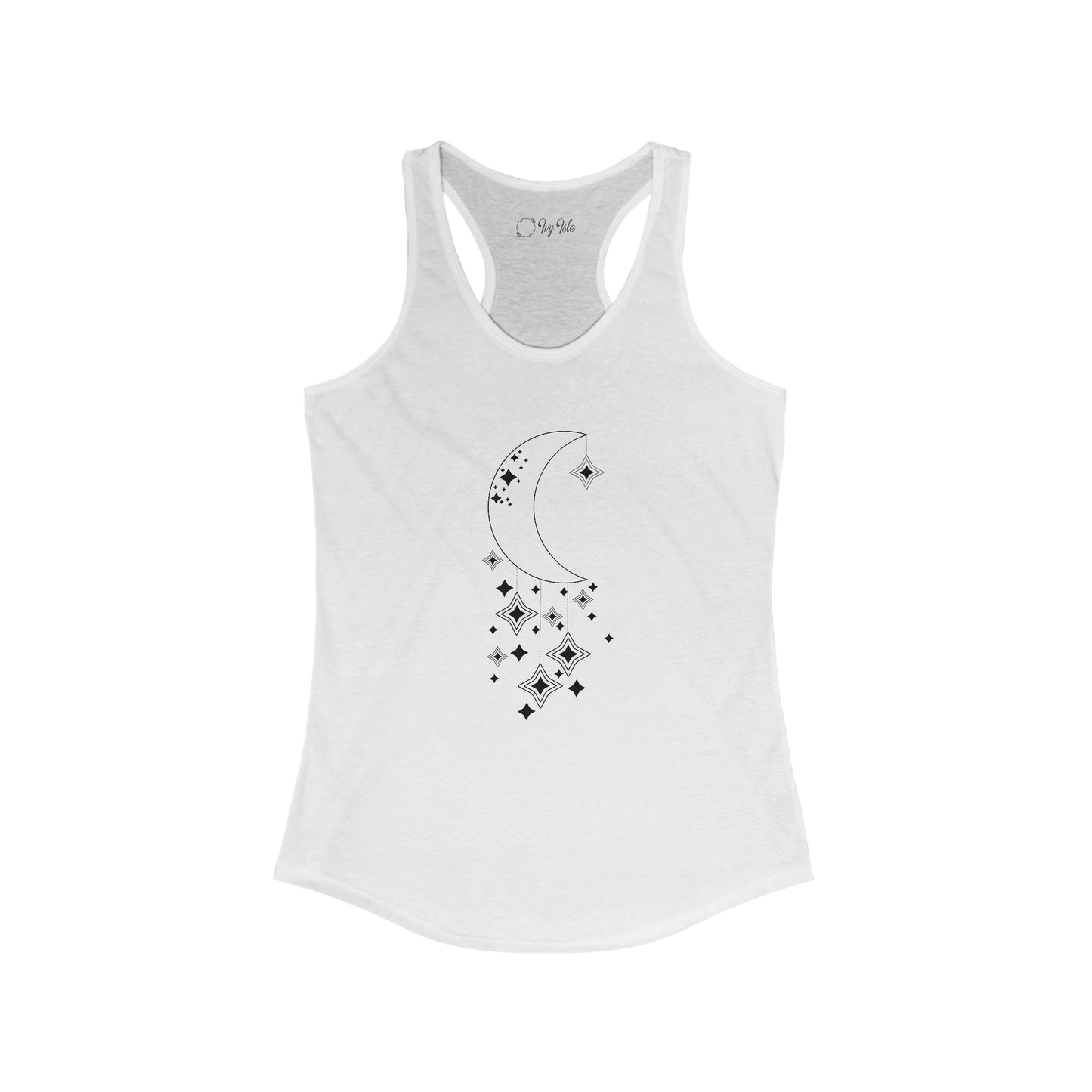 Moon and Hanging Stars Racerback Tank