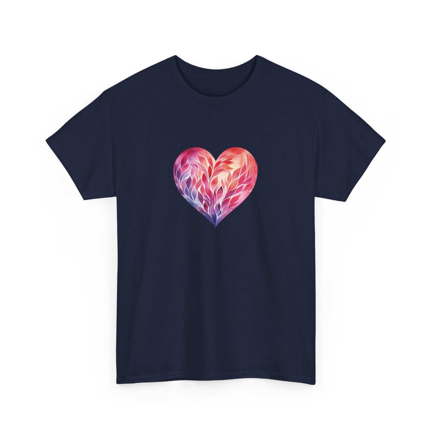 Watercolor Heart Short Sleeve Tee 004