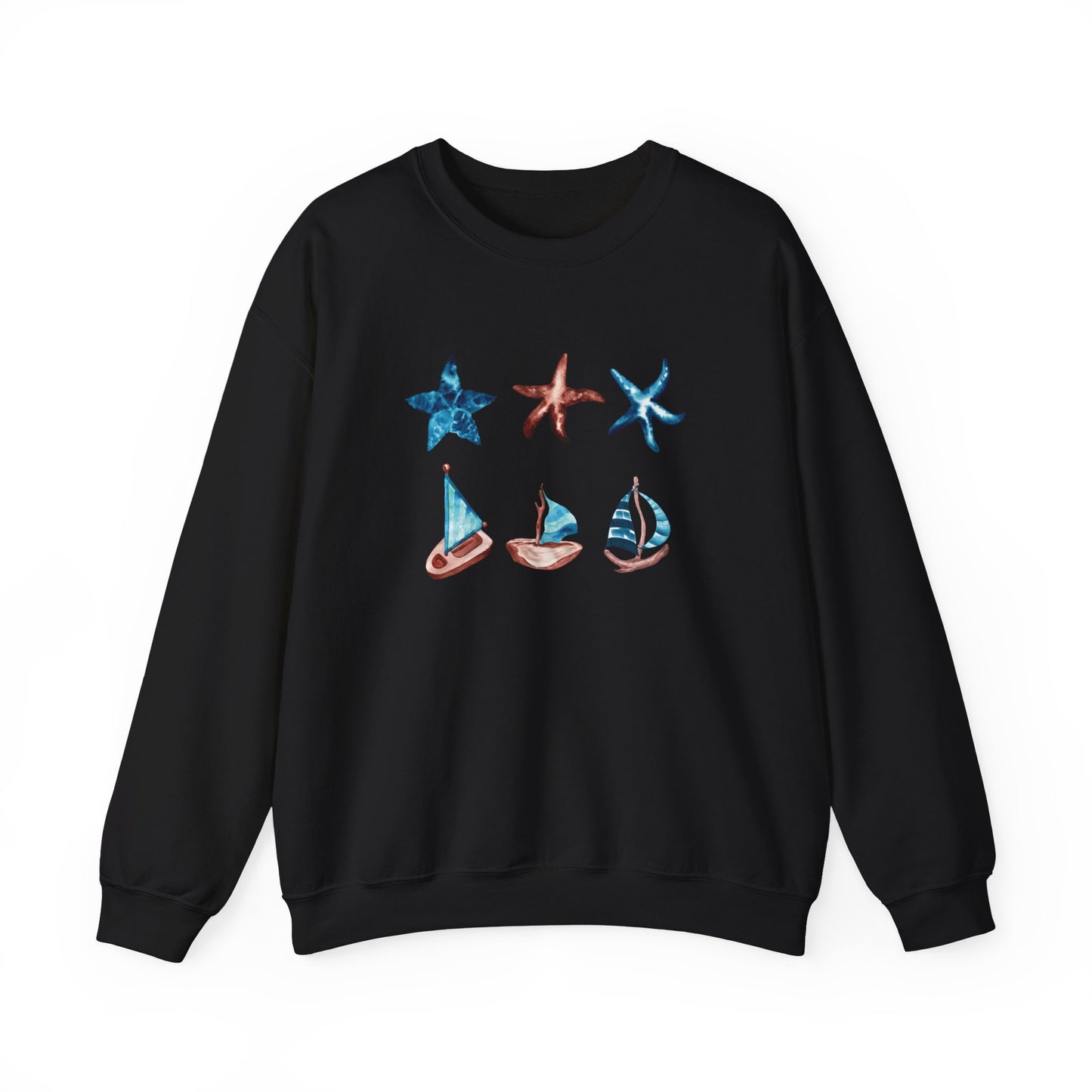 Water Starfish and Sailboat Sweatshirt