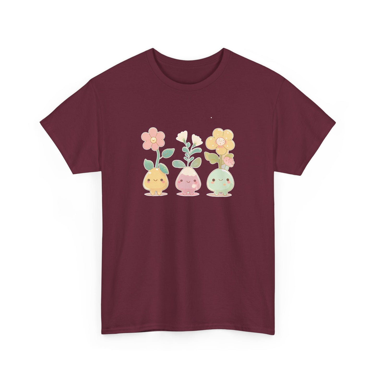 Cute Flower Set Short Sleeve Tee