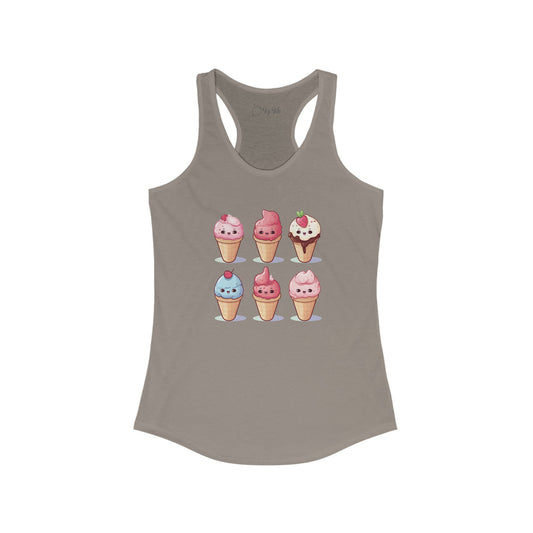 Ice Cream Cone Set Racerback Tank