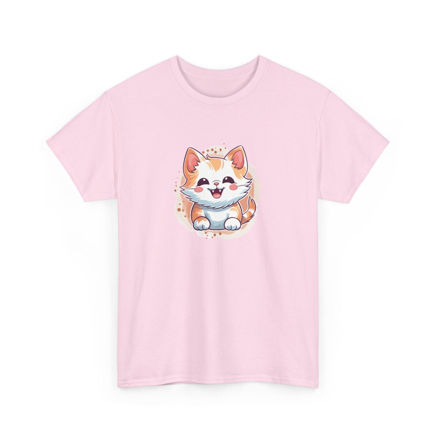 Cute Brown Cat Short Sleeve Tee