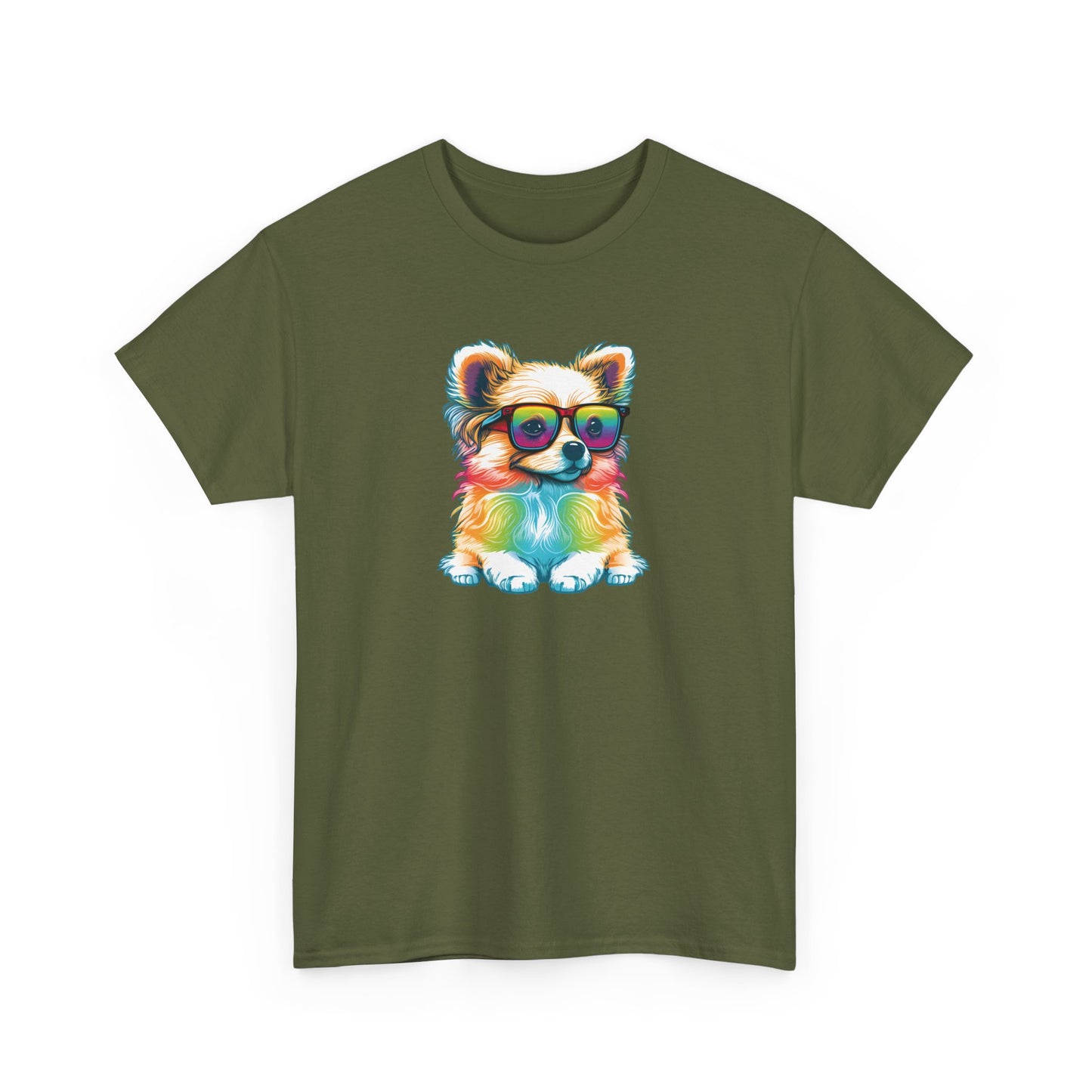 Dog with Sunglasses Short Sleeve Tee 004