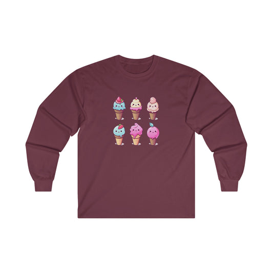 Ice Cream Set Long Sleeve Tee
