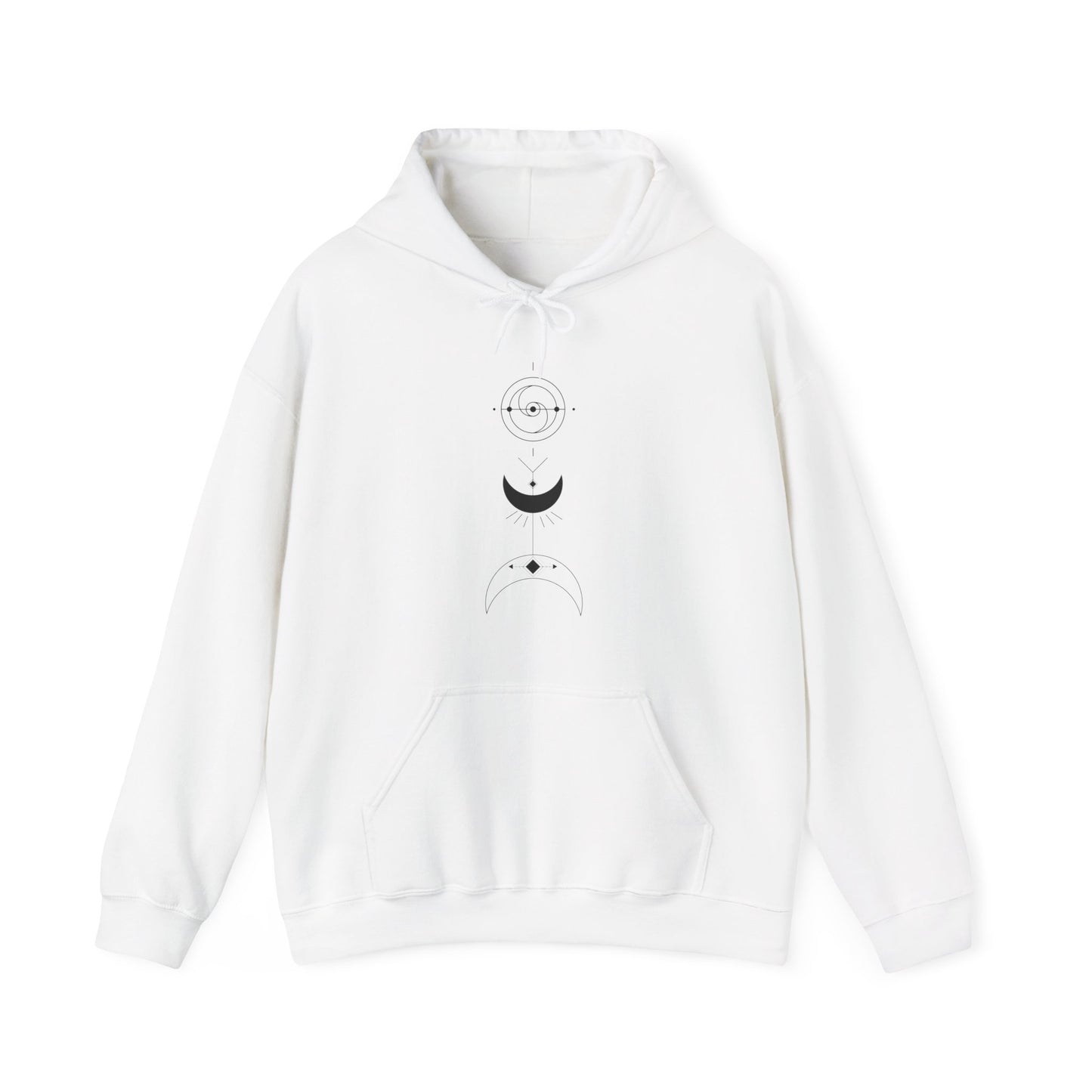Linear Moons Hooded Sweatshirt