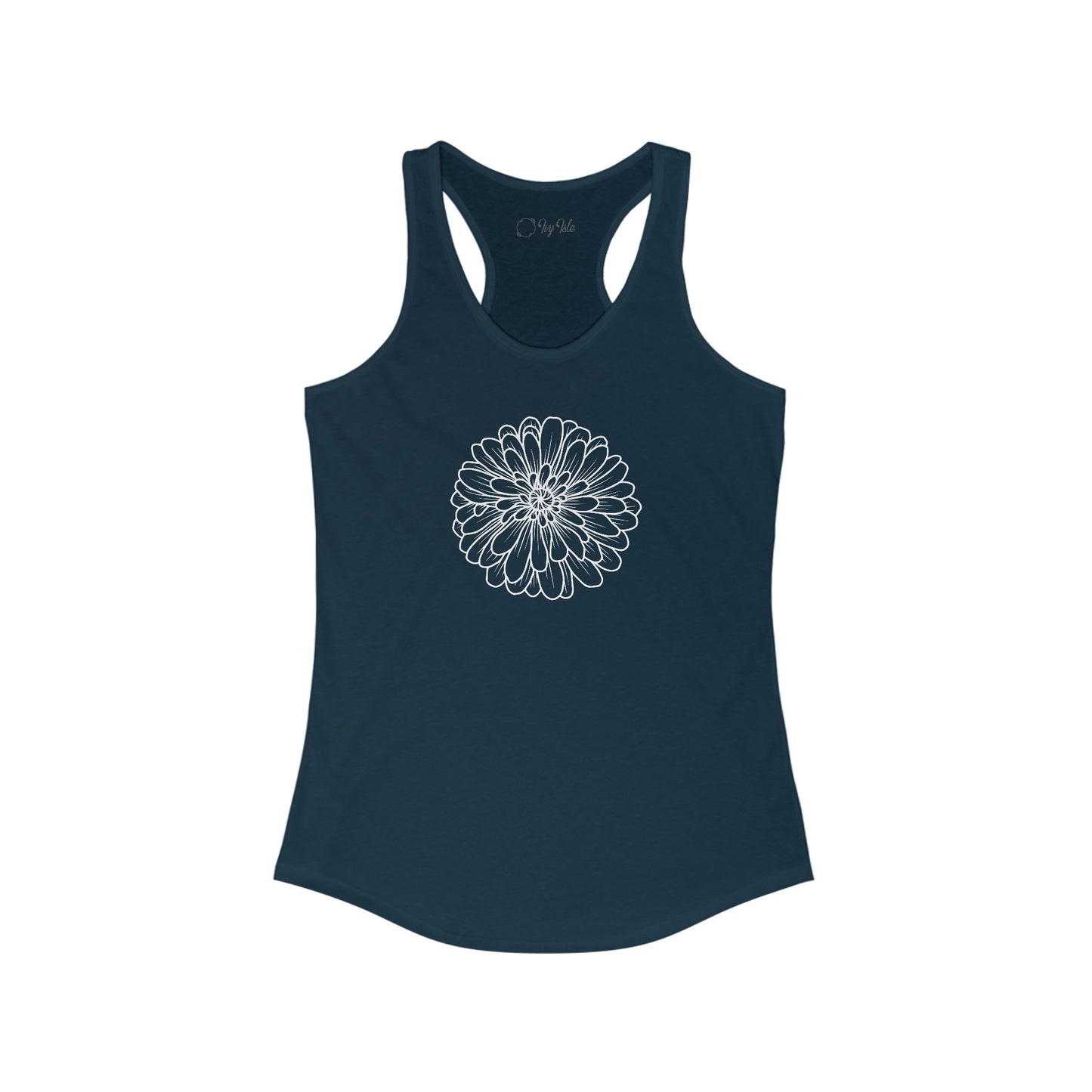 Flower Outline Racerback Tank