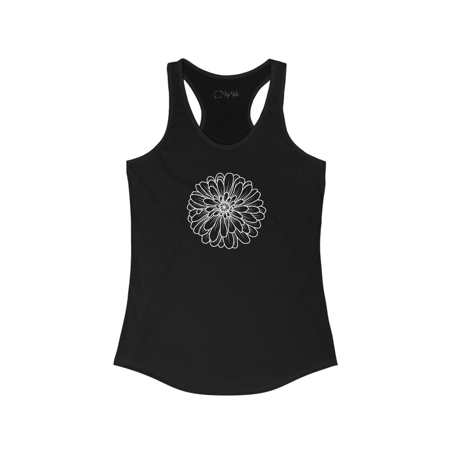 Flower Outline Racerback Tank