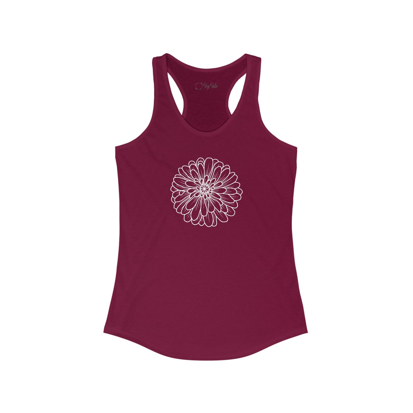 Flower Outline Racerback Tank