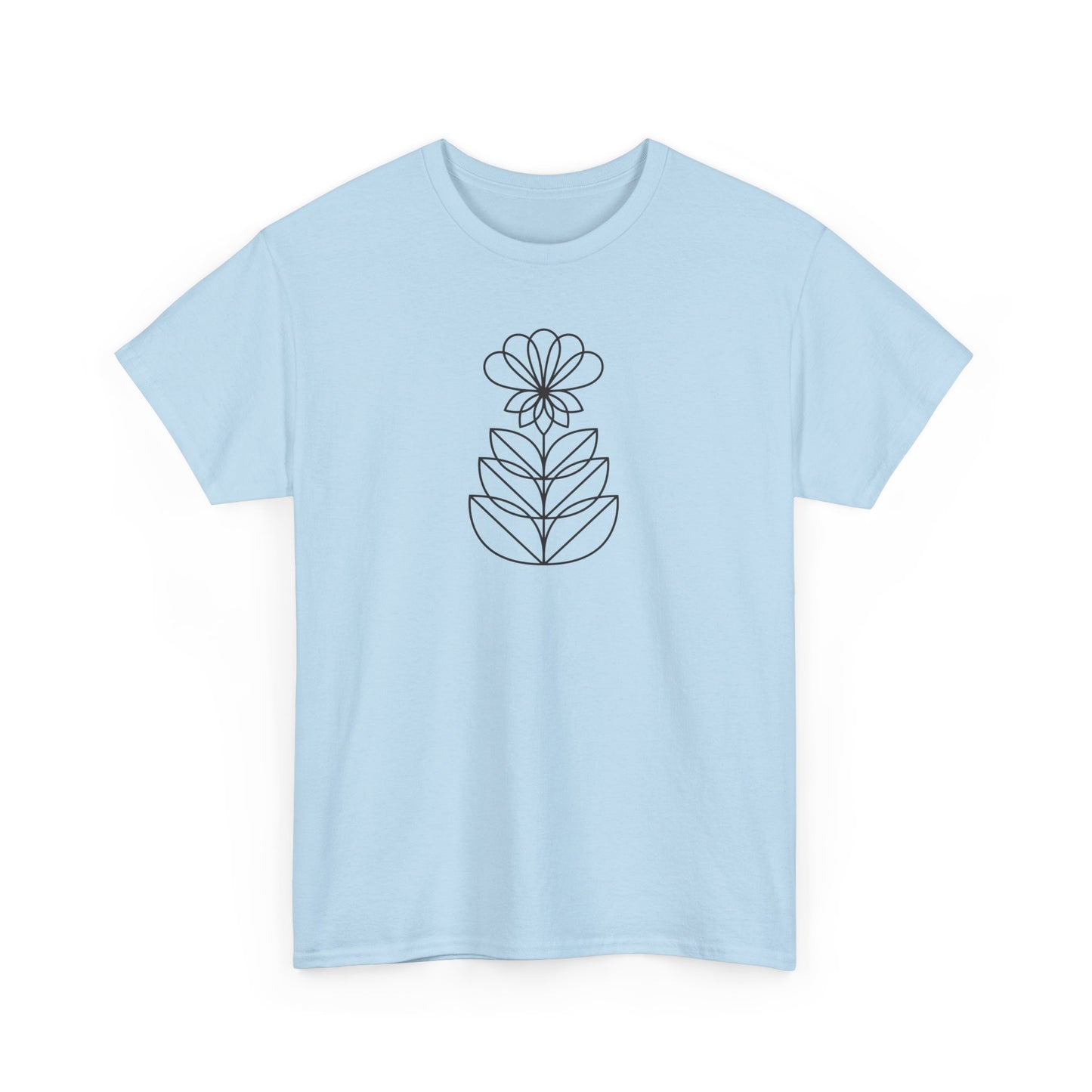 Abstract Flower Short Sleeve Tee
