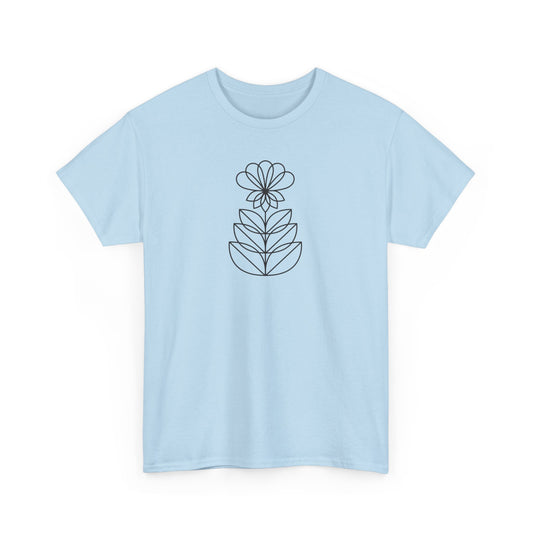 Abstract Flower Short Sleeve Tee