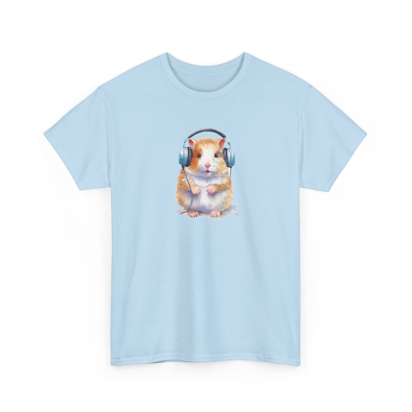 Hamster with Headphones Short Sleeve Tee