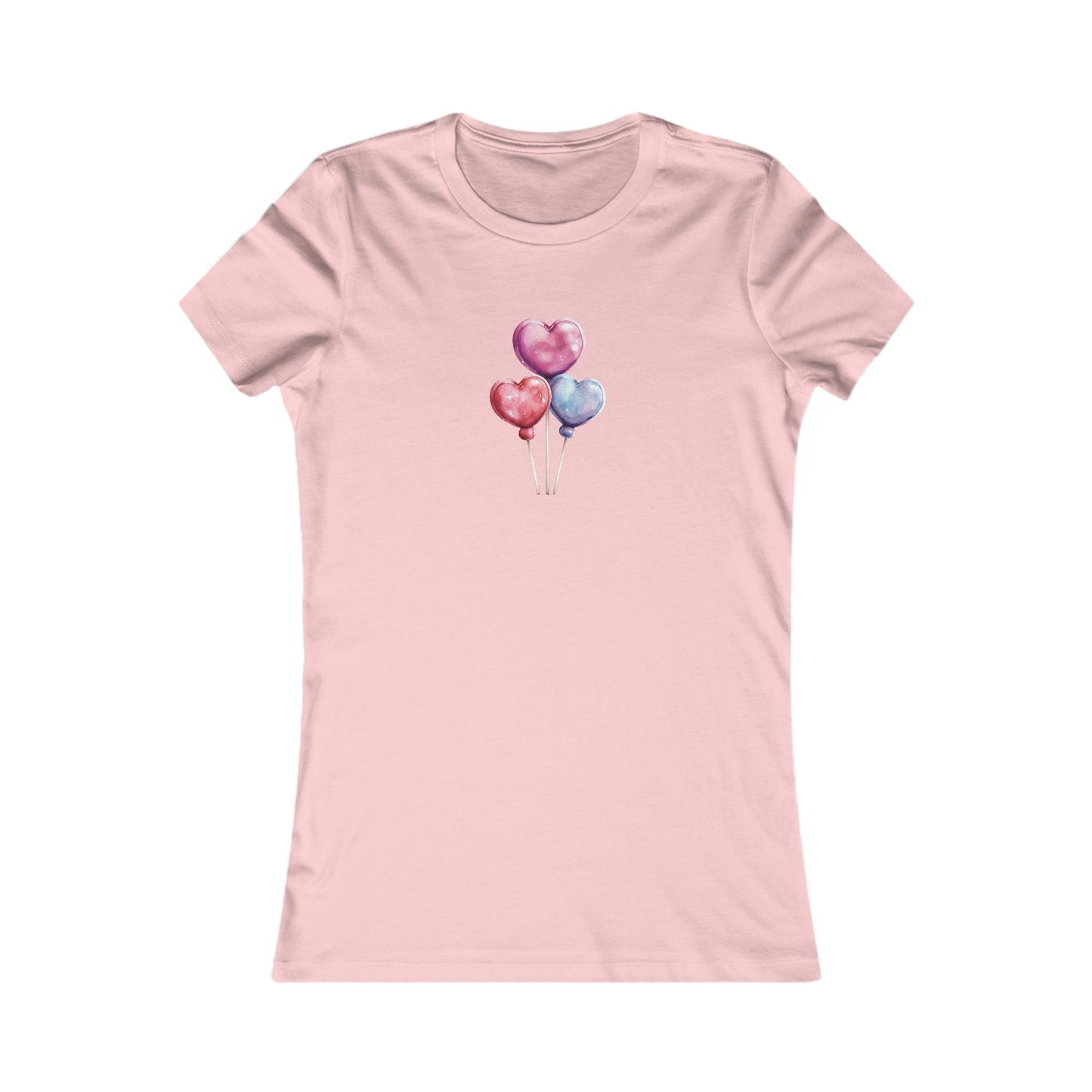 Heart Balloons Fitted Tee