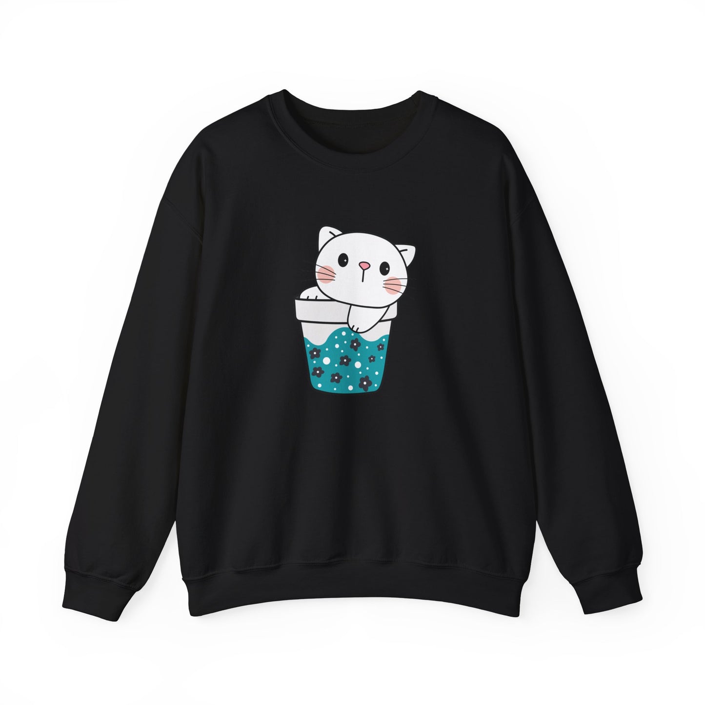 Cute Cat Cup Sweatshirt
