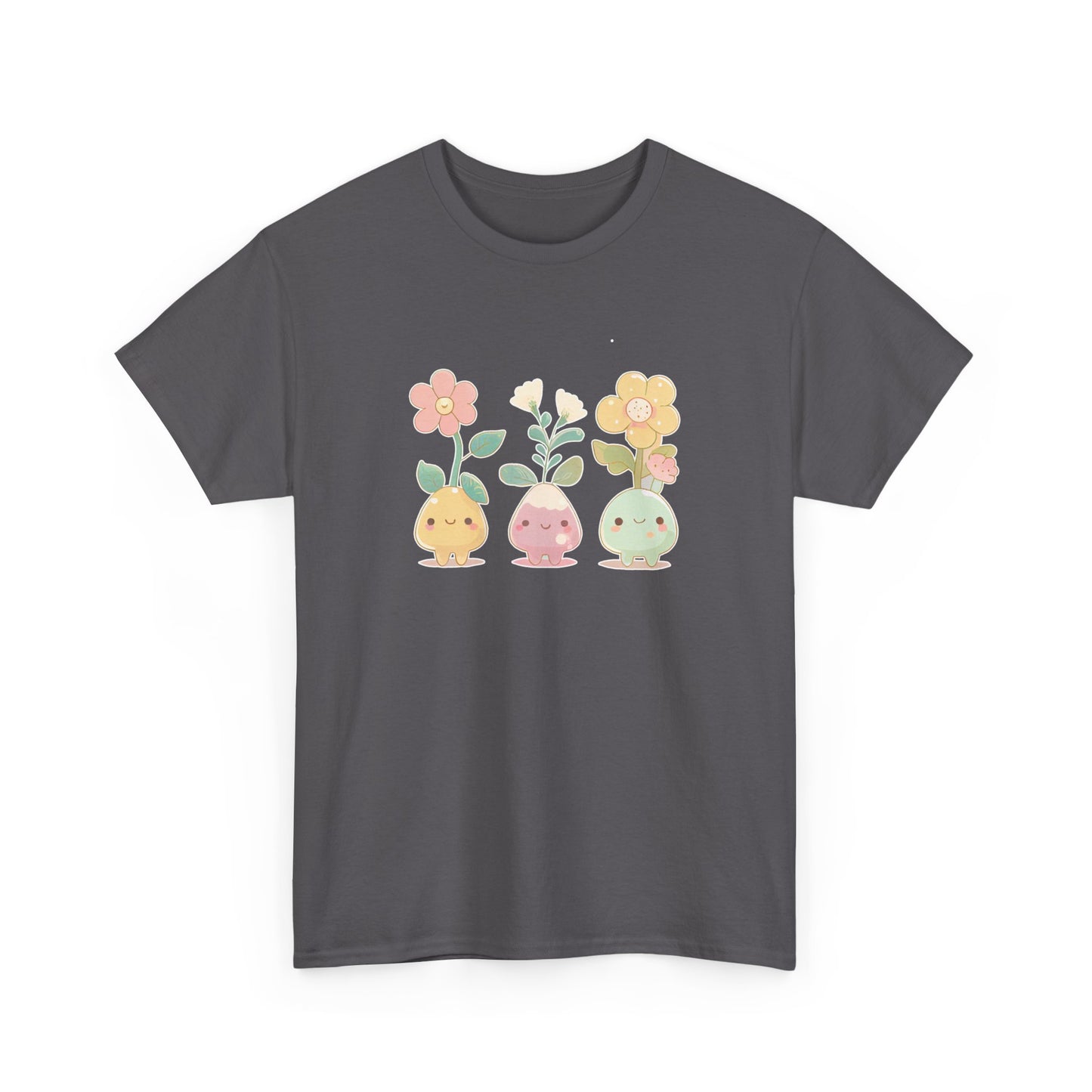 Cute Flower Set Short Sleeve Tee