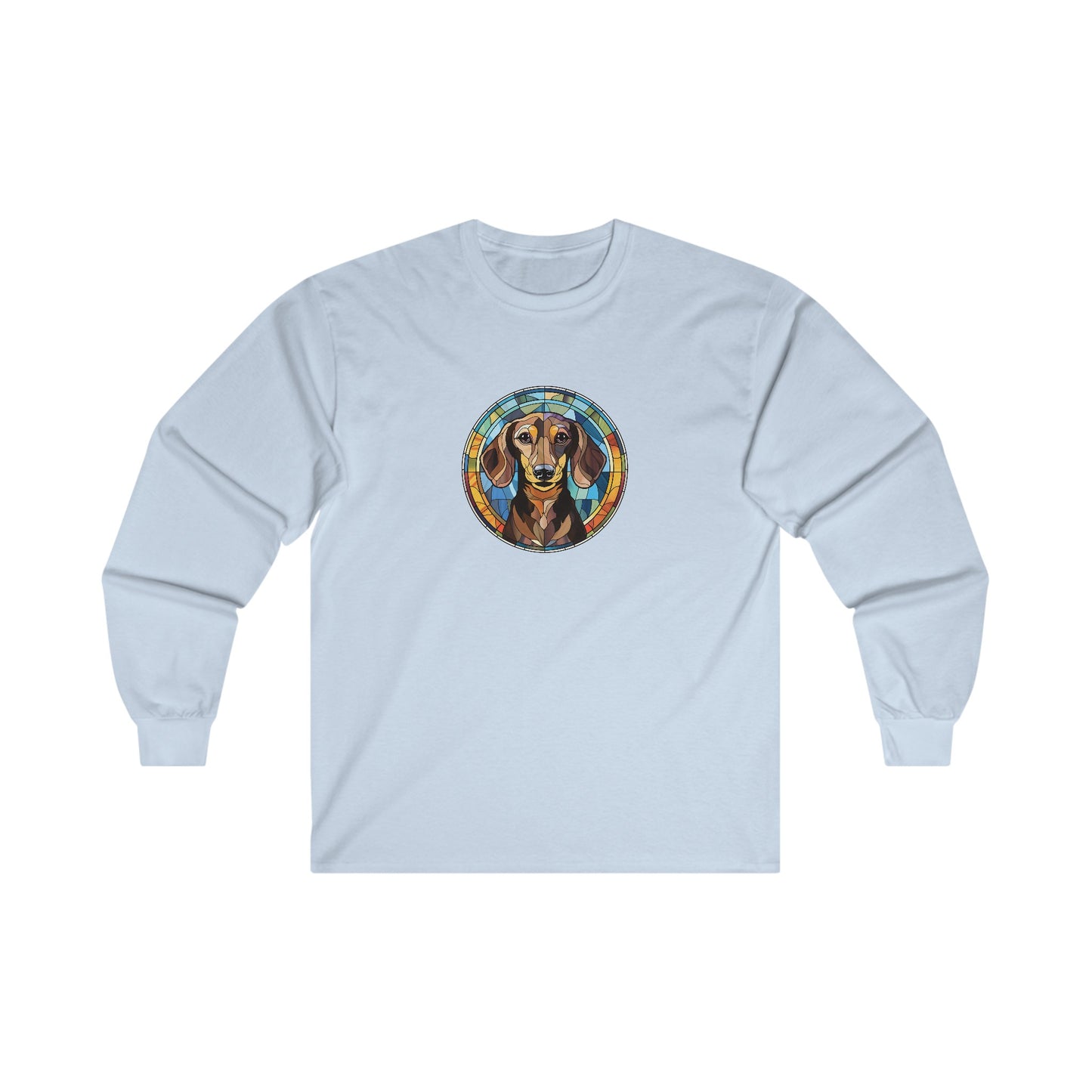 Stained Glass Dachshund Long Sleeve Tee