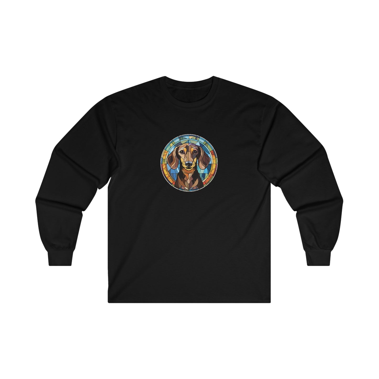 Stained Glass Dachshund Long Sleeve Tee