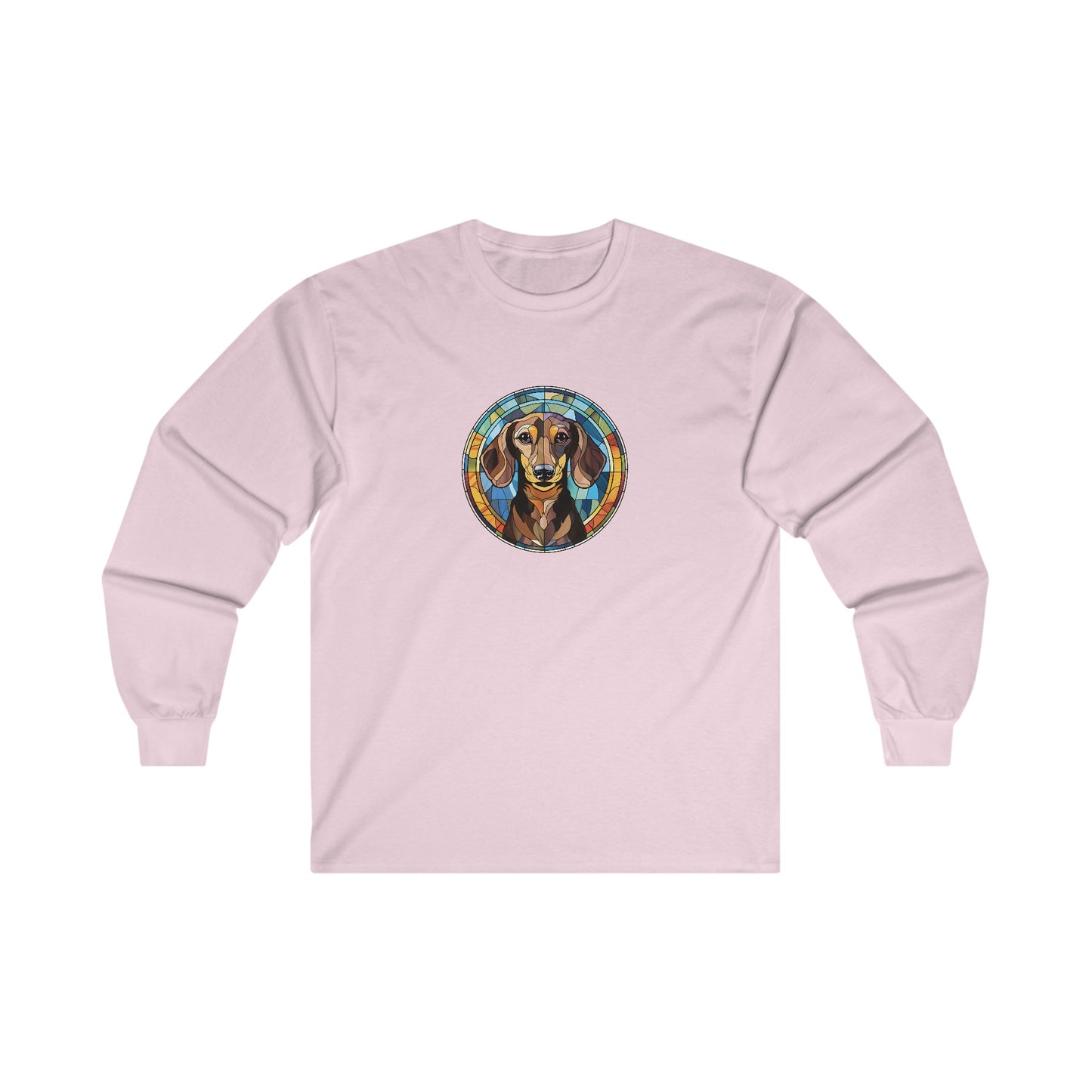 Stained Glass Dachshund Long Sleeve Tee