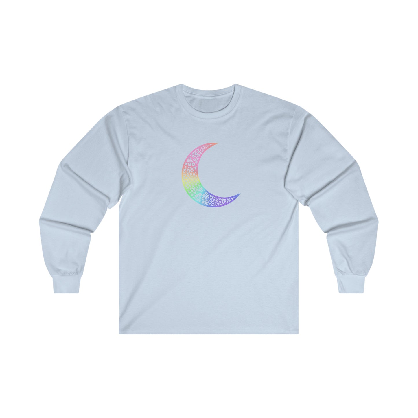 Colorful Mandala Moon Long Sleeve Tee