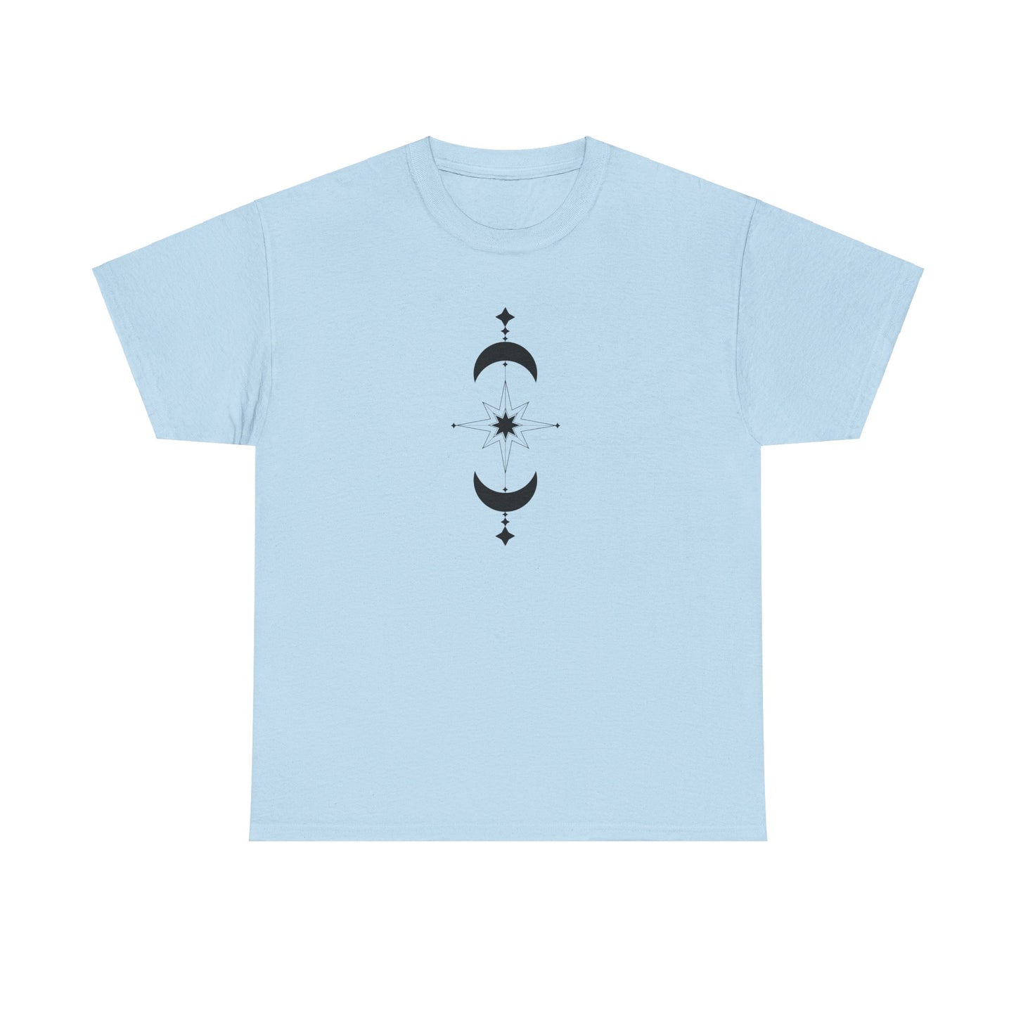 Linear Star and Moons Short Sleeve Tee