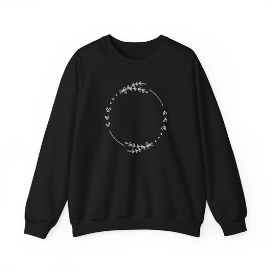 Leaf and Hearts Circle Sweatshirt