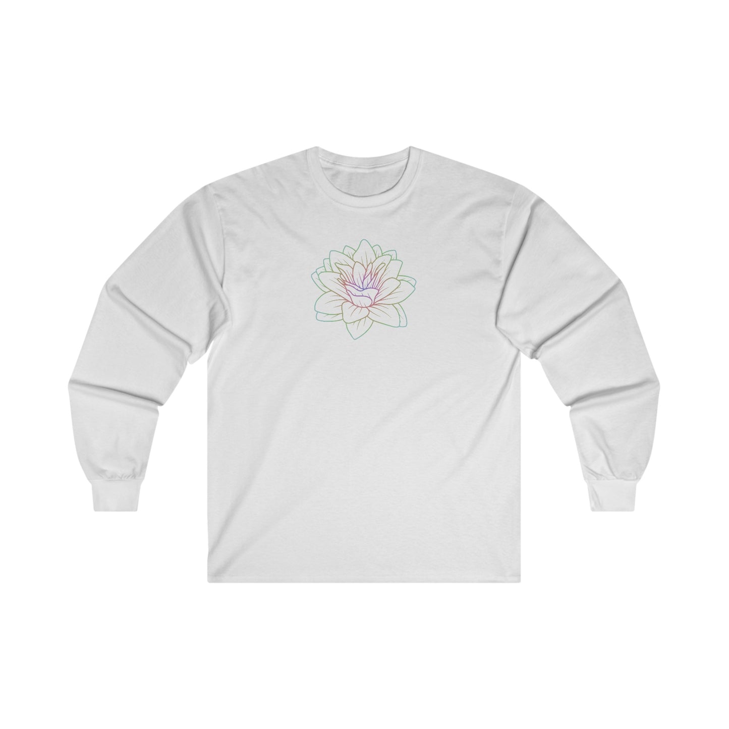 Colorful Lotus Long Sleeve Tee