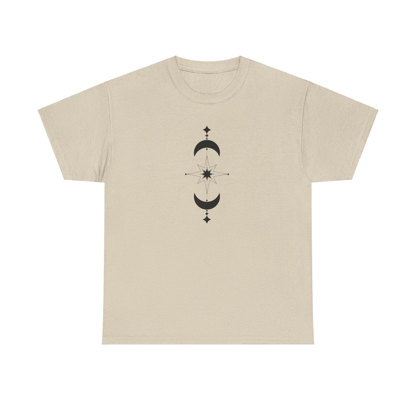 Linear Star and Moons Short Sleeve Tee