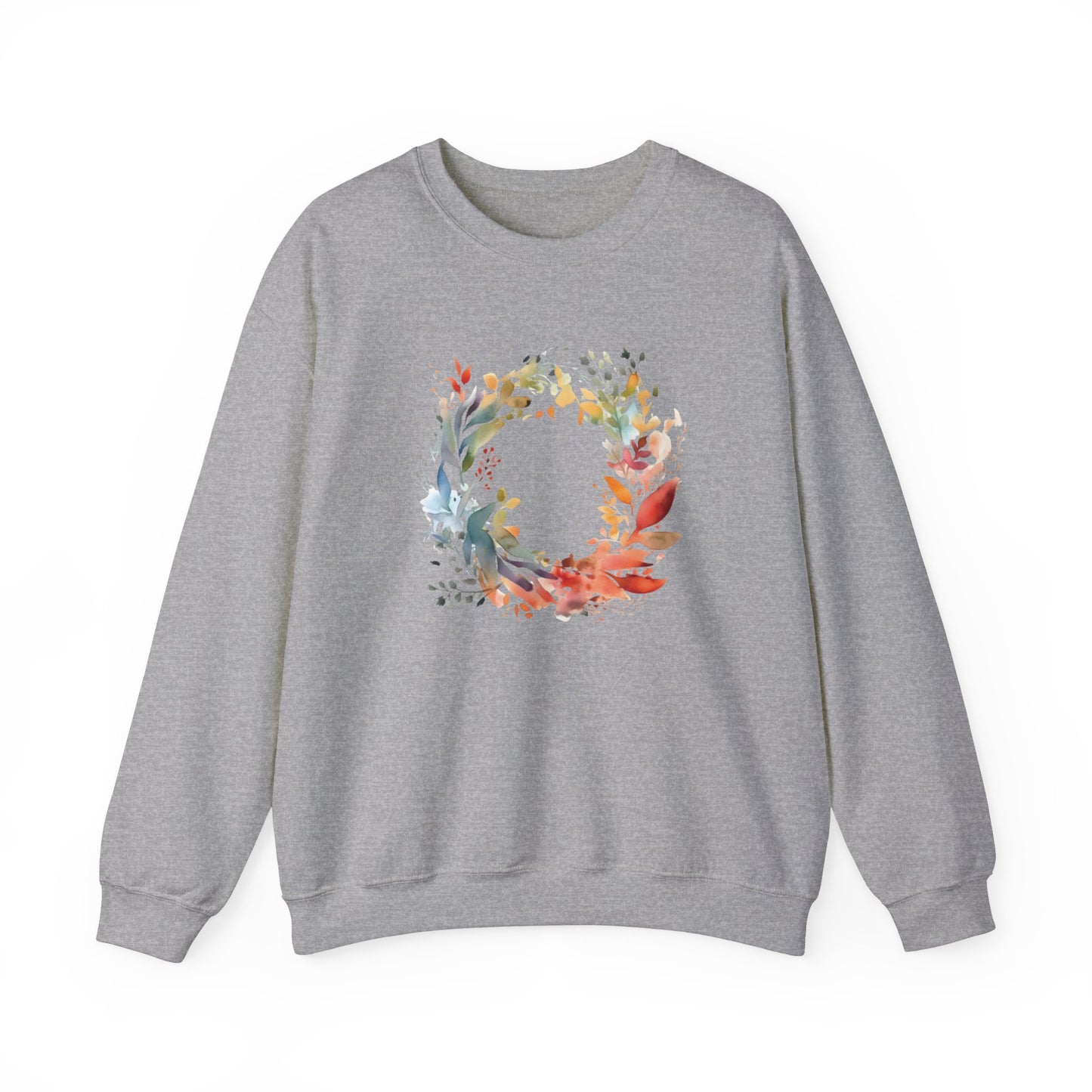Watercolor Floral Circle Sweatshirt
