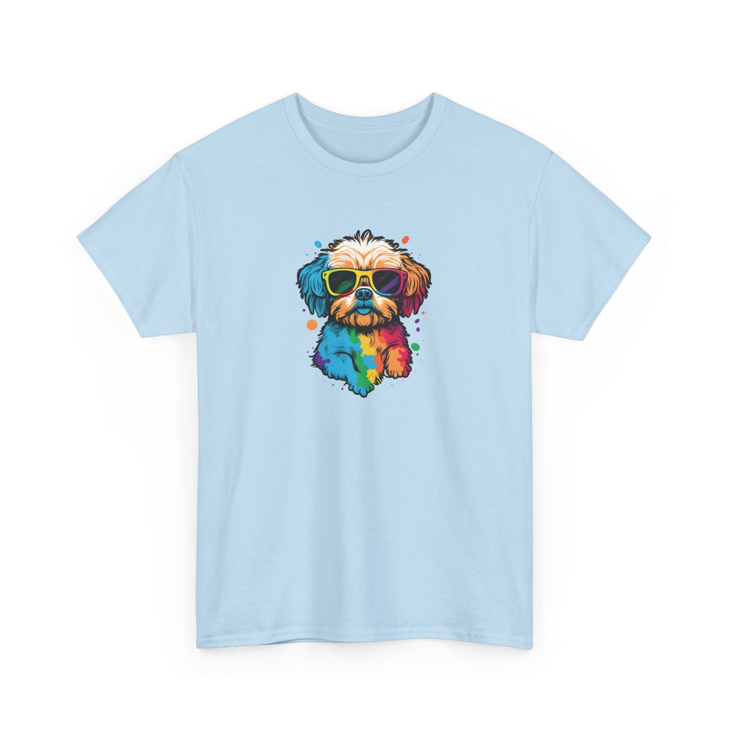 Dog with Sunglasses Short Sleeve Tee 003