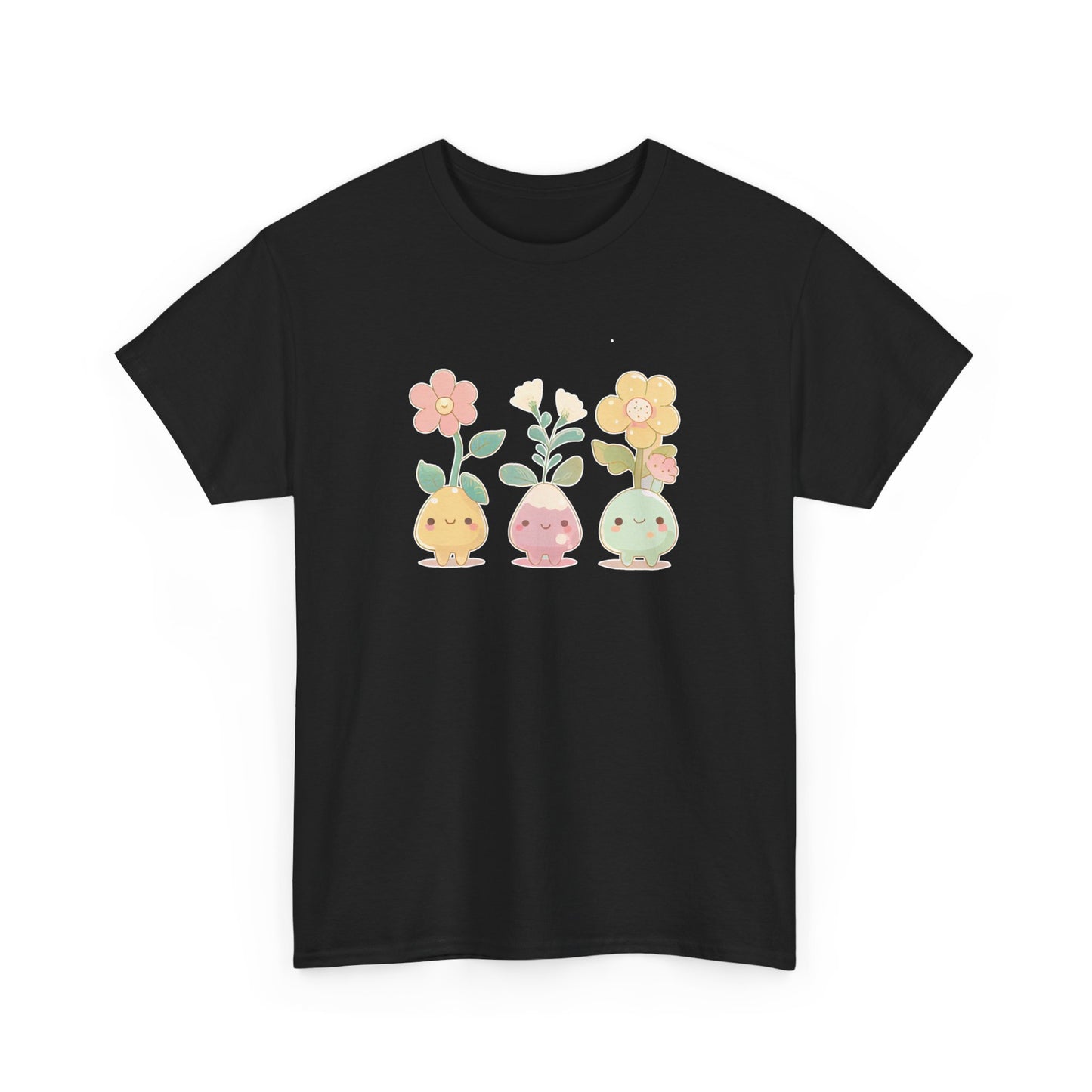 Cute Flower Set Short Sleeve Tee
